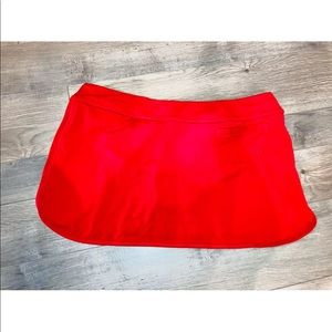 ATHLETA Tidal Swim Skirt Red NWT Extra Large